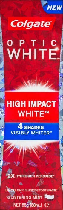 Colgate Optic White High Impact White Toothpaste Glistening Mint 85g 