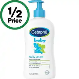 Woolworths Cetaphil Baby Daily Lotion or Gentle Wash & Shampoo 400ml offer