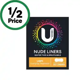 Woolworths U by Kotex Liners offer