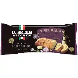 Woolworths La Famiglia Garlic Sourdough offer