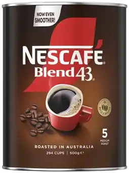Coles Nescafé Blend 43 Instant Coffee offer