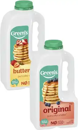 Coles Green's Pancake Mix-375g offer