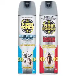 Woolworths First Force Multi Purpose Insect Killer 300g or Crawling Insect Killer 350g offer