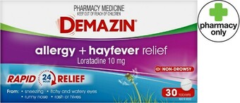 Priceline Demazin Allergy + Hayfever Relief 30 Tablets offer