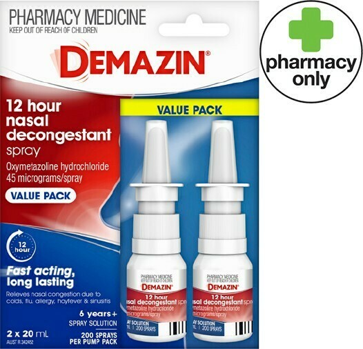 Demazin® Nasal Decongestant 2x20mL offer at Priceline