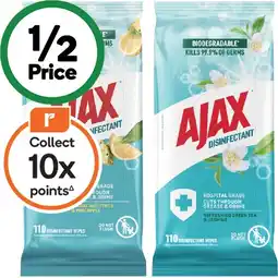 Woolworths Ajax Disinfectant Wipes offer