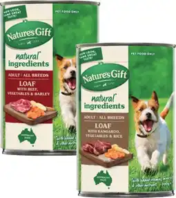 Coles Nature's Gift Dog Food offer