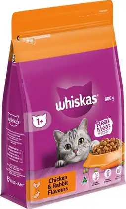 IGA Whiskas Dry Cat Food Selected Varieties offer