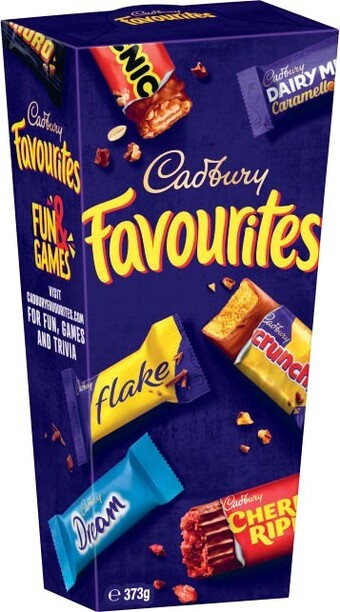 Coles Cadbury Favourites Boxed Chocolate 373g offer