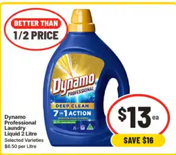 IGA Dynamo professional laundry liquid offer