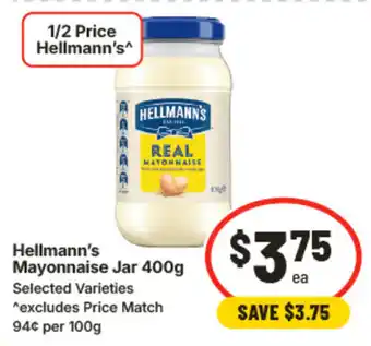 IGA Hellmann's mayonnaise jar offer