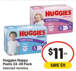 IGA Huggies nappy pants offer