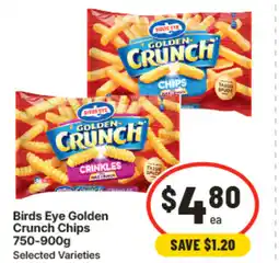 IGA Birds eye golden crunch chips offer