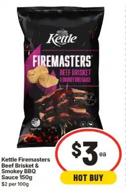IGA Kettle firemasters beef brisket & smokey bbq sauce offer