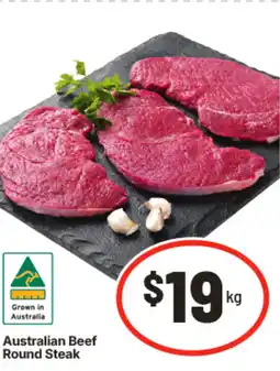 IGA Australian beef round steak offer