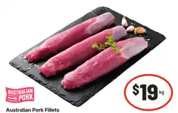 IGA Australian pork fillets offer