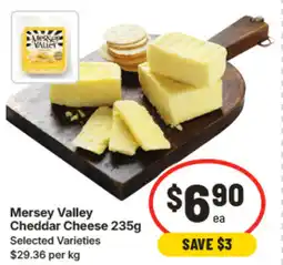IGA Mersey valley cheddar cheese offer