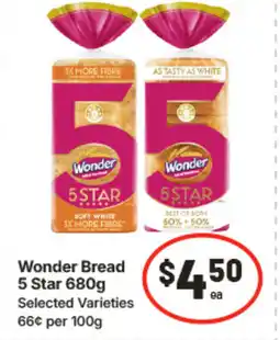 IGA Wonder bread 5 star offer