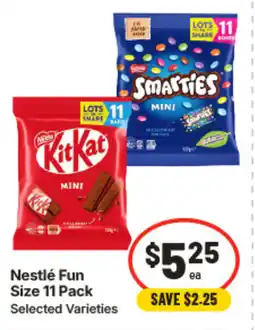 IGA Nestlé fun size offer