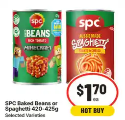IGA Spc baked beans or spaghetti offer