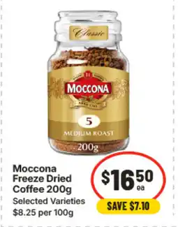 IGA Moccona freeze dried coffee offer