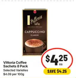 IGA Vittoria coffee sachets offer