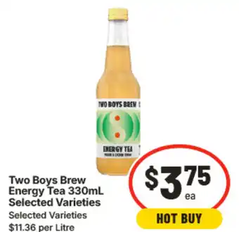 IGA Two boys brew energy tea offer
