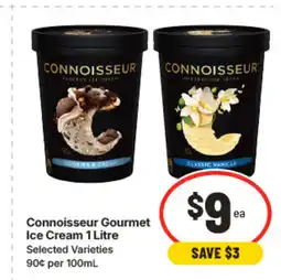 IGA Connoisseur gourmet ice cream offer