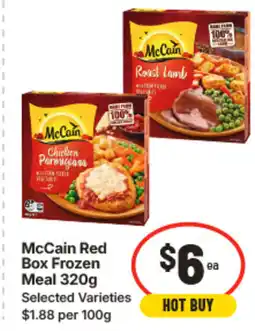 IGA Mccain red box frozen meal offer