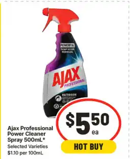 IGA Ajax professional power cleaner spray offer