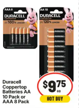 IGA Duracell coppertop batteries aa or aaa offer