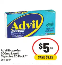 IGA Advil ibuprofen capsules offer