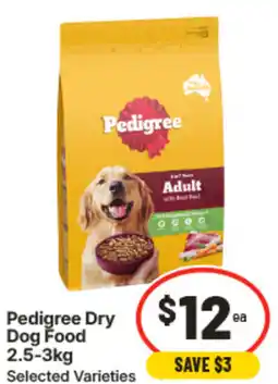 IGA Pedigree dry dog food offer