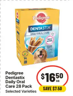 IGA Pedigree dentastix daily oral care offer