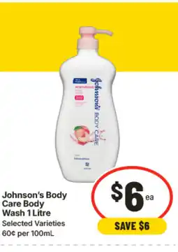 IGA Johnson's body care body wash offer