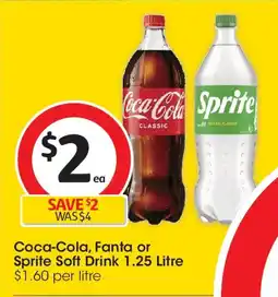 Coles Coca-cola, fanta or sprite soft drink offer