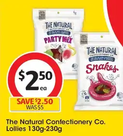 Coles The natural confectionery co. lollies offer