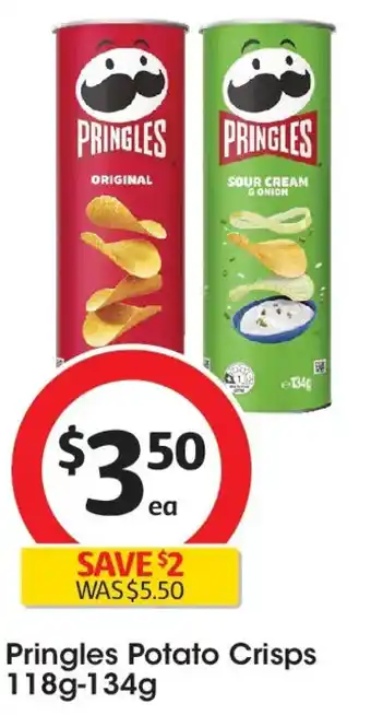 Coles Pringles potato crisps offer