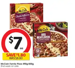 Coles Mccain family pizza offer
