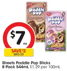 Coles Streets paddle pop sticks offer