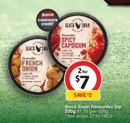 Coles Black swan favourites dip offer
