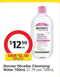 Coles Garnier micellar cleansing water offer