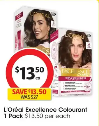 Coles L'oréal excellence colourant offer