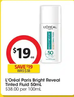 Coles L'oréal paris bright reveal tinted fluid offer