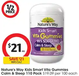 Coles Nature's way kids smart vita gummies calm & sleep offer