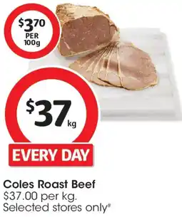 Coles Coles roast beef offer