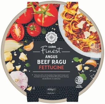 Coles Coles Finest Beef Ragu Fettucine 400g offer