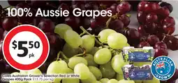 Coles Coles Australian Grower's Selection Red or White Grapes offer