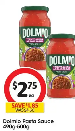 Coles Dolmio pasta sauce offer