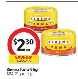 Coles Sirena tuna offer